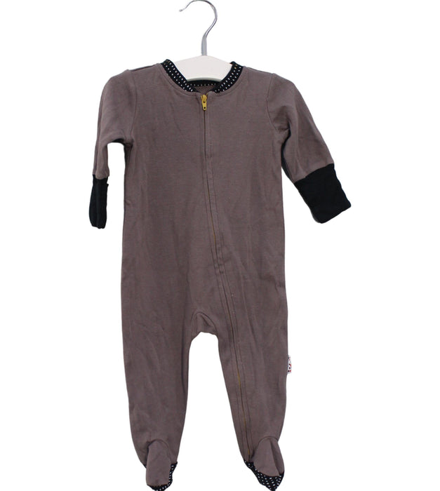 A Grey Onesies from TinyBitz in size 3-6M for boy. (Front View)