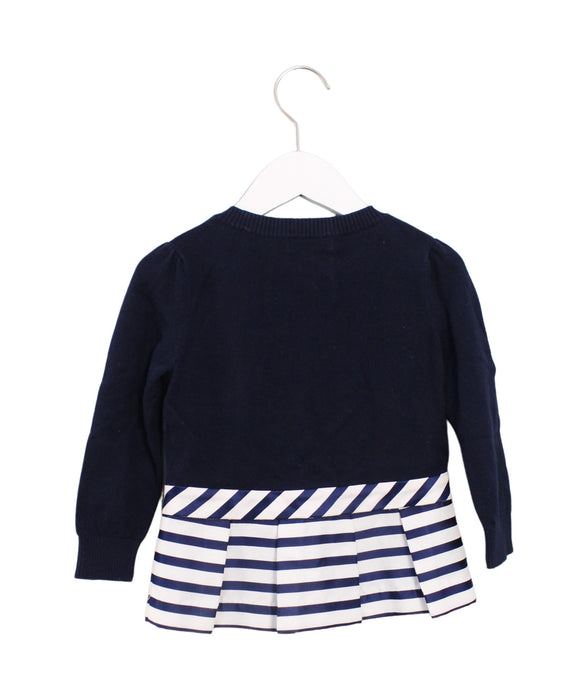 A Navy Long Sleeve Tops from Nicholas & Bears in size 6T for girl. (Back View)