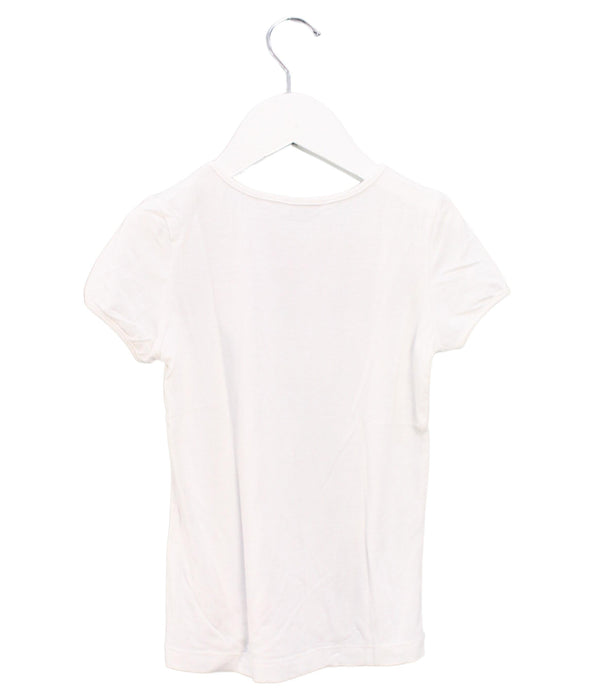 A White Short Sleeve T Shirts from I Pinco Pallino in size 6T for girl. (Back View)