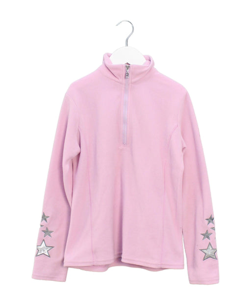 A Pink Zippered Sweatshirts from Bogner in size 8Y for girl. (Front View)