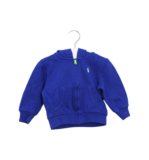 A Blue Lightweight Jackets from Ralph Lauren in size 3-6M for boy. (Front View)