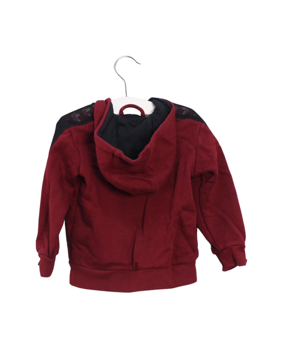 A Burgundy Lightweight Jackets from Adidas in size 6-12M for boy. (Back View)