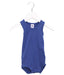 A Blue Sleeveless Bodysuits from Petit Bateau in size 3-6M for boy. (Front View)