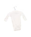 A Ivory Long Sleeve Bodysuits from Petit Bateau in size 0-3M for boy. (Back View)