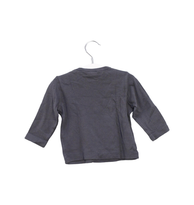 A Grey Long Sleeve Tops from Petit Bateau in size 3-6M for boy. (Back View)