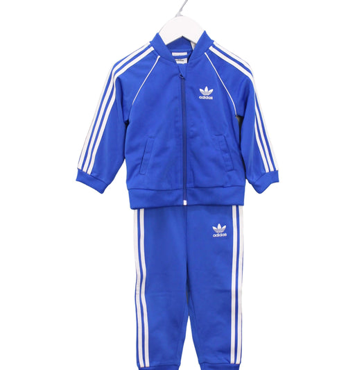A Blue Pants Sets from Adidas in size 6-12M for boy. (Front View)