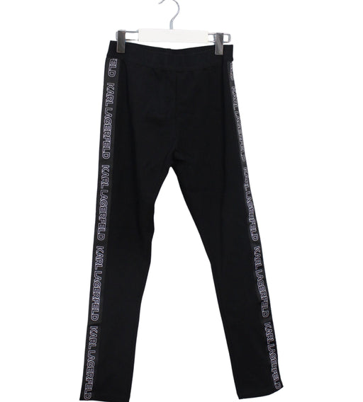 A Black Leggings from Karl Lagerfeld in size 10Y for girl. (Front View)