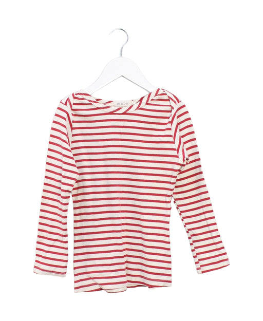 A Red Long Sleeve Tops from Mabo in size 4T for boy. (Front View)