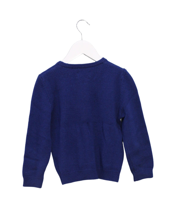 A Blue Knit Sweaters from Zadig & Voltaire in size 4T for boy. (Back View)