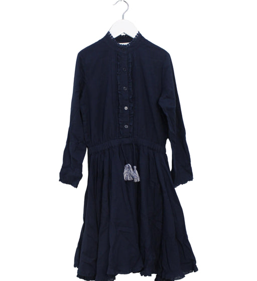 A Navy Long Sleeve Dresses from Zadig & Voltaire in size 8Y for girl. (Front View)