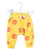 A Yellow Sweatpants from Seed in size 3-6M for boy. (Front View)