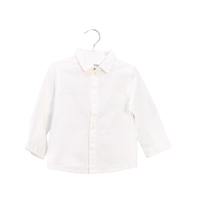 A White Shirts from Jacadi in size 6-12M for girl. (Front View)