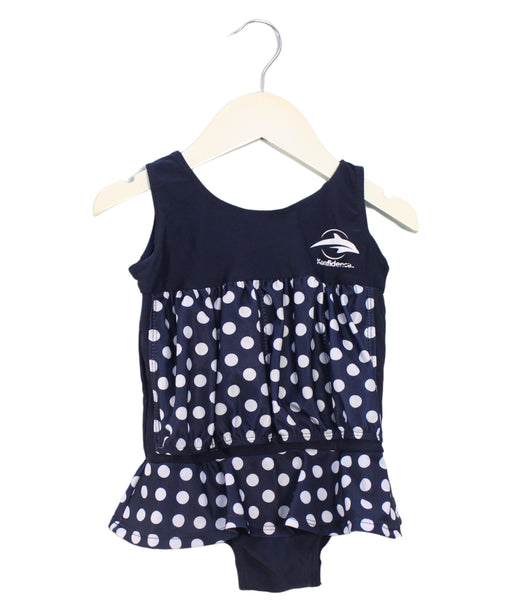 A Navy Swimsuits from Konfidence in size 12-18M for girl. (Front View)