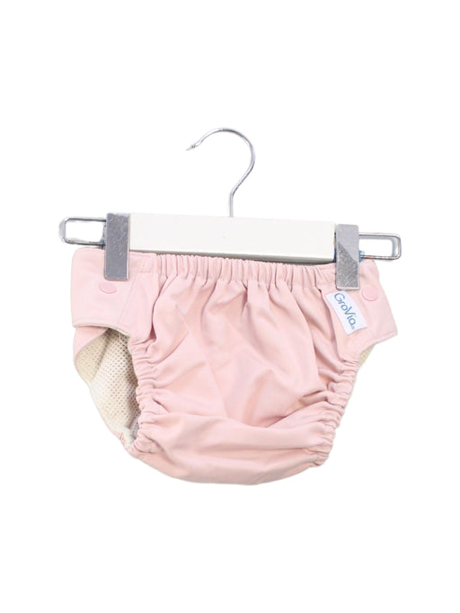 A Pink Swim Diapers from GroVia in size O/S for girl. (Front View)