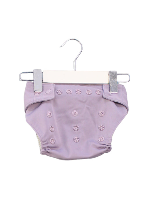 A Purple Swim Diapers from GroVia in size O/S for girl. (Front View)