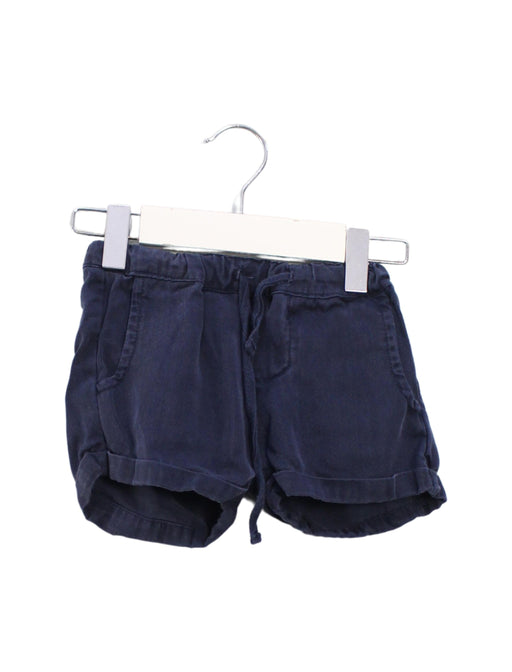 A Navy Shorts from Seed in size 12-18M for girl. (Front View)