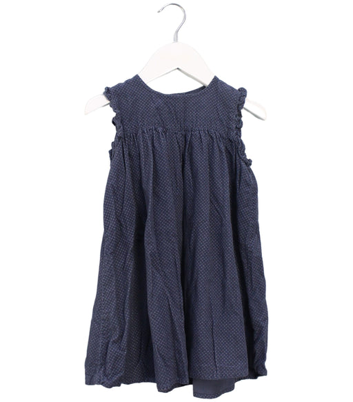 A Navy Sleeveless Dresses from Bout'Chou in size 18-24M for girl. (Front View)