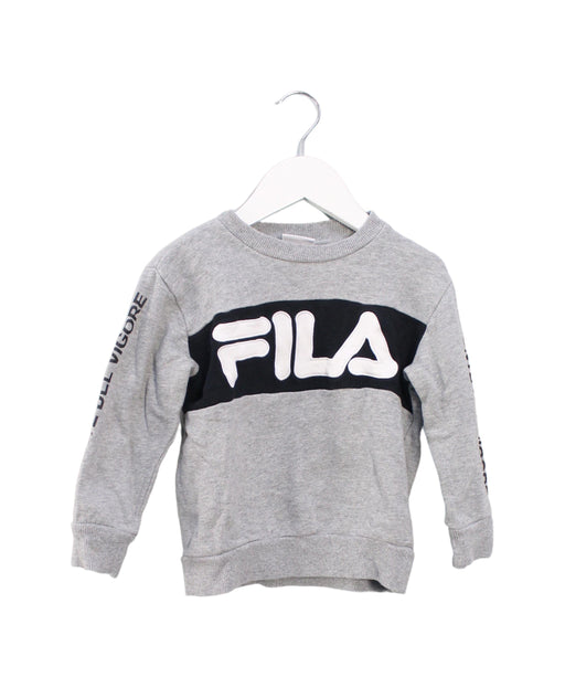 A Grey Crewneck Sweatshirts from Fila in size 2T for boy. (Front View)