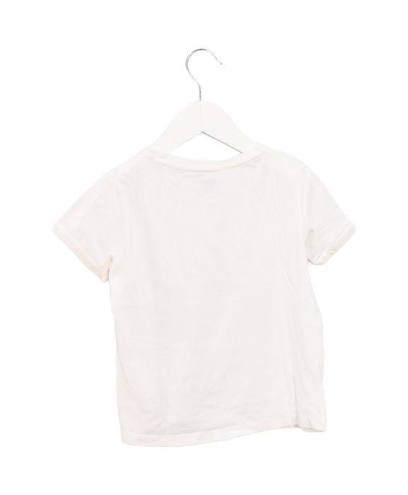 A White Short Sleeve T Shirts from Cyrillus in size 6T for girl. (Back View)