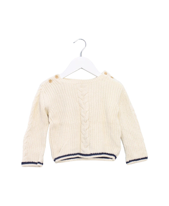 A Ivory Knit Sweaters from Cyrillus in size 2T for boy. (Front View)