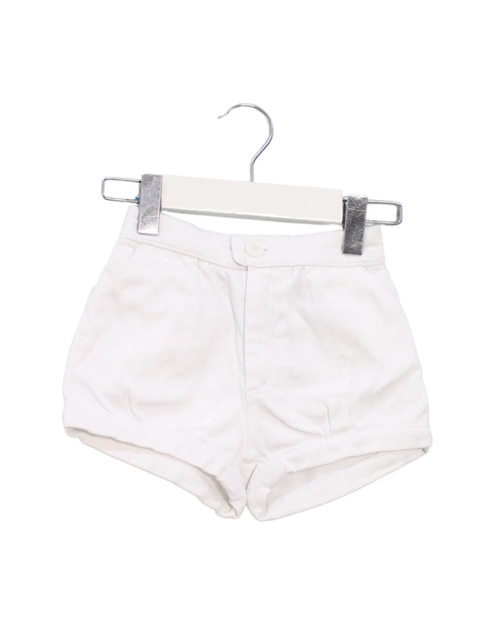 A White Shorts from Little Mercerie in size 2T for girl. (Front View)