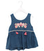 A Blue Sleeveless Tops from Louise Misha in size 8Y for girl. (Front View)