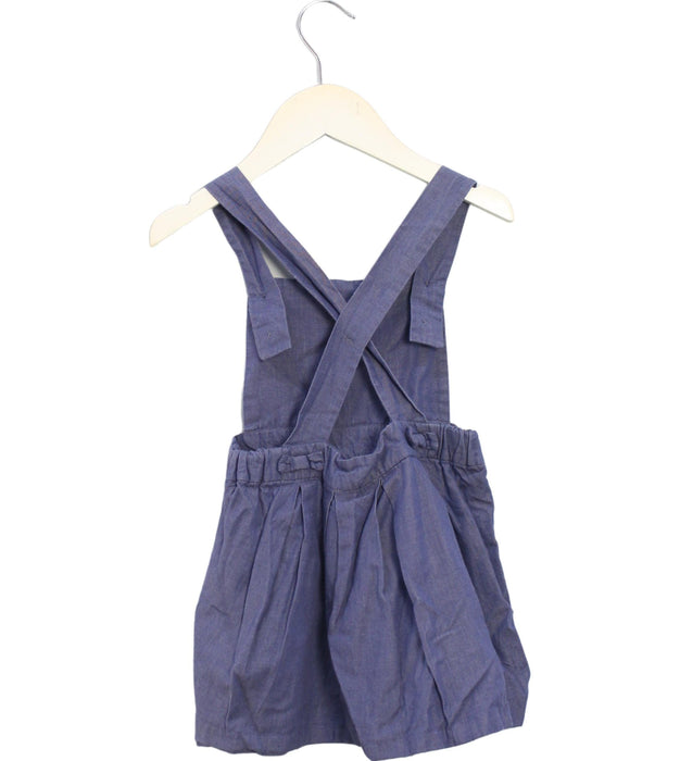 A Blue Sleeveless Dresses from Jacadi in size 3T for girl. (Back View)