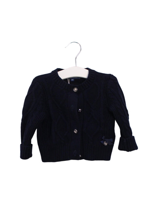 A Navy Cardigans from Nicholas & Bears in size 12-18M for girl. (Front View)