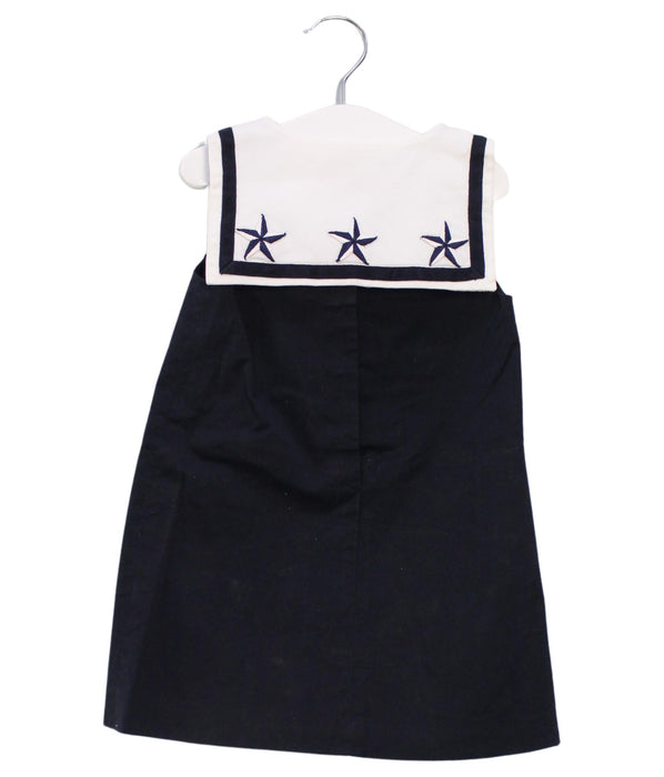 A Navy Sleeveless Dresses from Dolce & Gabbana in size 18-24M for girl. (Front View)