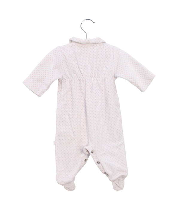 A Pink Onesies from Jacadi in size 0-3M for girl. (Back View)