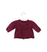A Burgundy Knit Sweaters from Bout'Chou in size 0-3M for girl. (Back View)