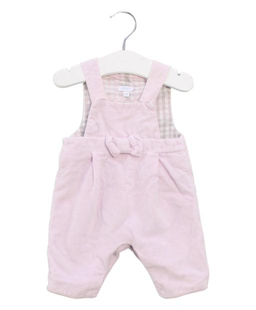 A Pink Sleeveless Jumpsuits from Jacadi in size 0-3M for girl. (Front View)