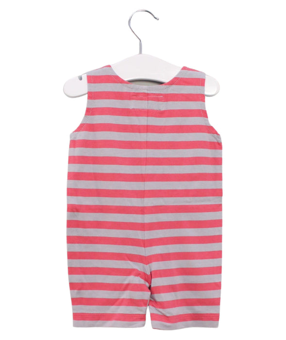 A Red Sleeveless Rompers from Agnes b. in size 0-3M for boy. (Back View)