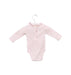 A Pink Long Sleeve Bodysuits from Cyrillus in size 0-3M for girl. (Back View)