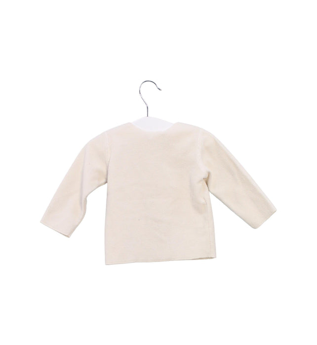 A Ivory Long Sleeve Tops from Bonpoint in size 3-6M for neutral. (Back View)