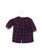 A Navy Long Sleeve Dresses from Petit Bateau in size 0-3M for girl. (Back View)
