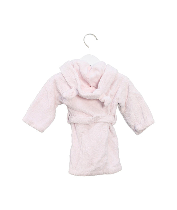 A Pink Bathrobes from The Little White Company in size 6-12M for girl. (Back View)
