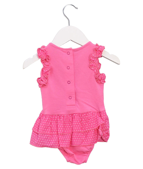 A Pink Sleeveless Bodysuits from Nicholas & Bears in size 3-6M for girl. (Back View)