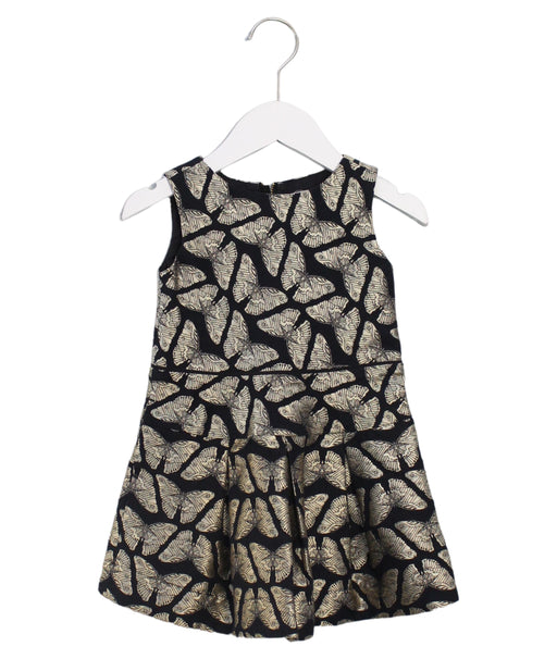 A Black Sleeveless Dresses from Crewcuts in size 2T for girl. (Front View)