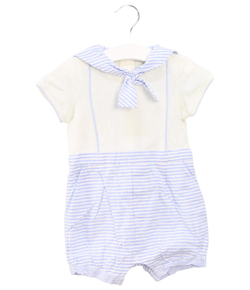 A Ivory Short Sleeve Rompers from Nicholas & Bears in size 6-12M for boy. (Front View)