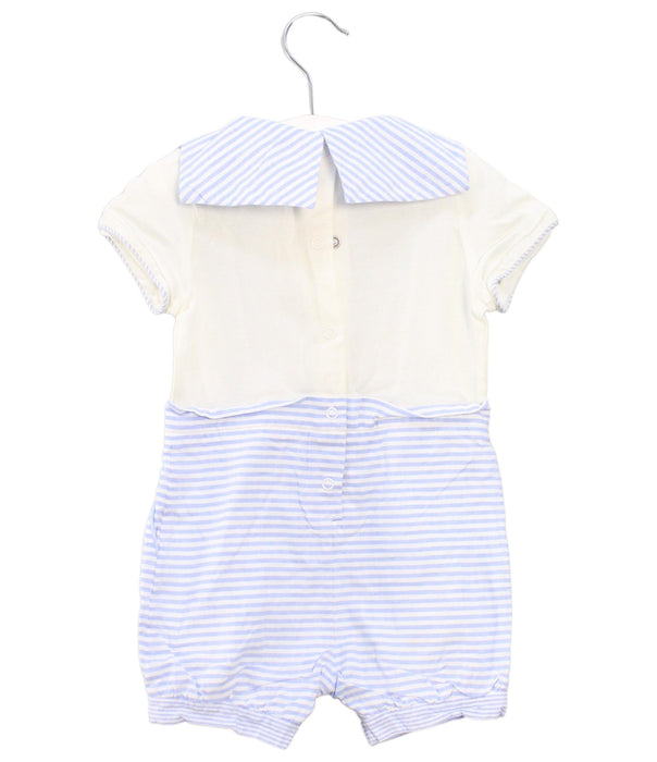 A Ivory Short Sleeve Rompers from Nicholas & Bears in size 6-12M for boy. (Back View)