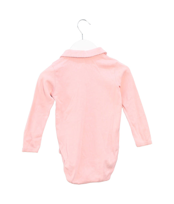 A Pink Long Sleeve Bodysuits from Vertbaudet in size 3T for girl. (Back View)