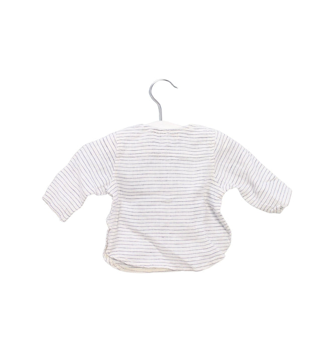 A White Long Sleeve Tops from La Petite Collection in size 0-3M for boy. (Back View)
