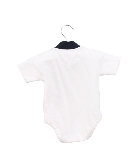 A White Short Sleeve Bodysuits from Burberry in size 0-3M for boy. (Back View)
