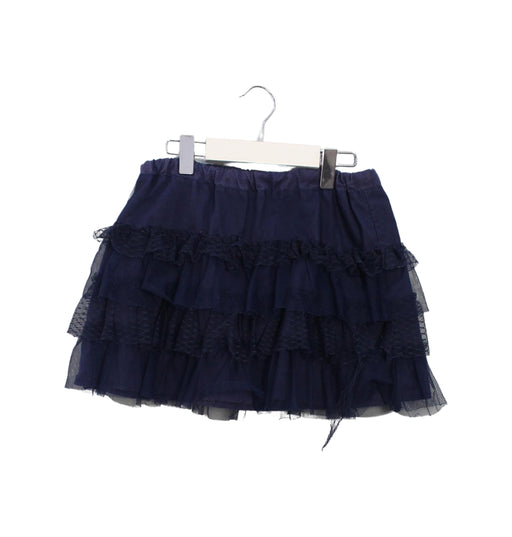 A Navy Short Skirts from Cherokee in size 5T for girl. (Front View)