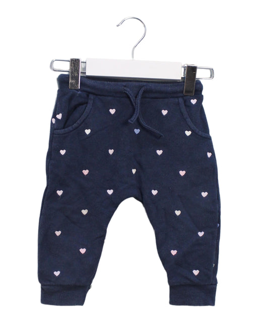 A Navy Sweatpants from Seed in size 6-12M for girl. (Front View)