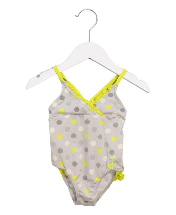 A Grey Swimsuits from Juicy Couture in size 12-18M for girl. (Front View)