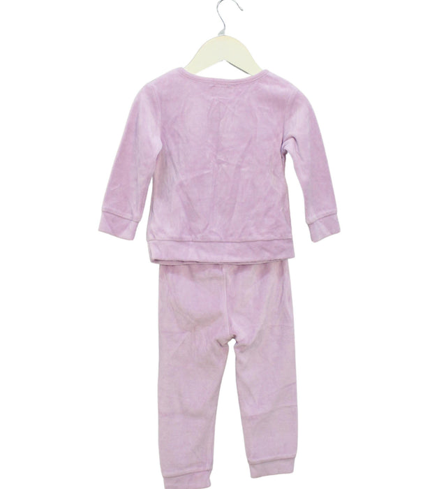 A Purple Pyjama Sets from La Compagnie des Petits in size 2T for girl. (Back View)
