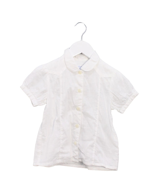A White Shirts from Tartine et Chocolat in size 4T for girl. (Front View)