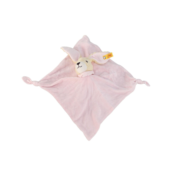 A Pink Safety Blankets from Steiff in size O/S for girl. (Front View)
